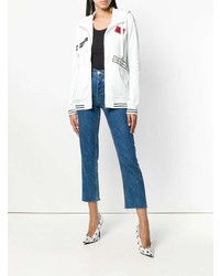 Женский белый худи с принтом от Dolce & Gabbana