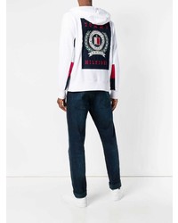 Мужской белый худи с принтом от Tommy Hilfiger