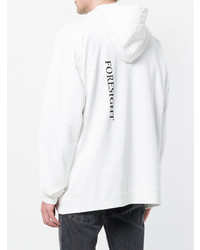 Мужской белый худи с принтом от Paura