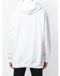 Мужской белый худи с принтом от Icosae