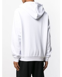 Мужской белый худи с принтом от Maison Margiela