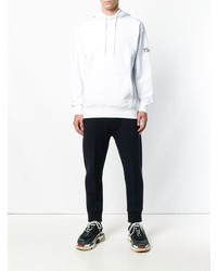 Мужской белый худи с принтом от Thames