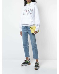 Женский белый худи с принтом от Unfortunate Portrait