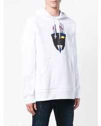 Мужской белый худи с принтом от Diesel Black Gold