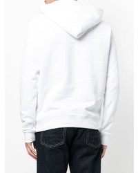 Мужской белый худи с принтом от MSGM