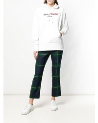 Женский белый худи с принтом от Sacai