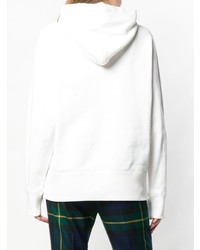 Женский белый худи с принтом от Sacai