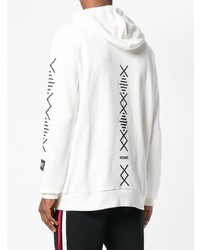 Мужской белый худи с принтом от Newams