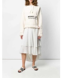 Женский белый худи с принтом от Monse