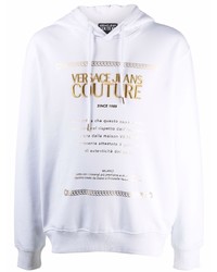 Мужской белый худи с принтом от VERSACE JEANS COUTURE