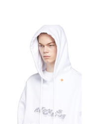 Мужской белый худи с принтом от Off-White