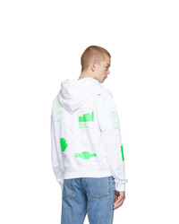 Мужской белый худи с принтом от Off-White