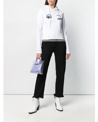 Женский белый худи с принтом от Chiara Ferragni