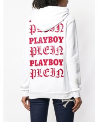 Женский белый худи с принтом от Philipp Plein