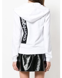 Женский белый худи от Courreges