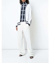 Женский белый худи от D-Exterior