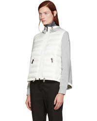 Женский белый худи от Moncler