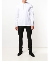 Мужской белый худи от Balmain