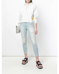 Женский белый худи от Calvin Klein Jeans