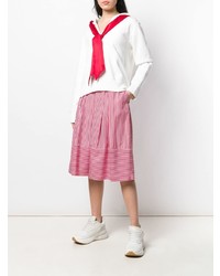 Женский белый худи от MM6 MAISON MARGIELA