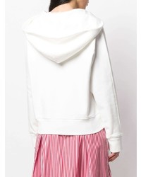Женский белый худи от MM6 MAISON MARGIELA