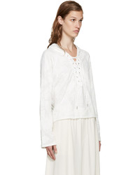 Женский белый худи от Rag & Bone