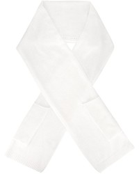 Женский белый шарф от Agnona