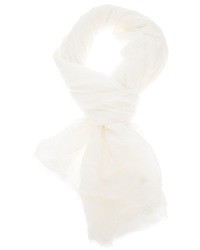 Мужской белый шарф от Faliero Sarti