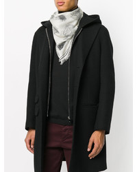 Мужской белый шарф от Alexander McQueen