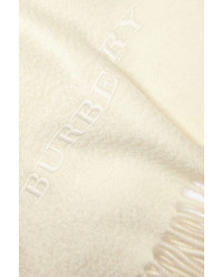 Женский белый шарф от Burberry