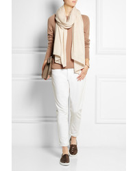 Женский белый шарф от Madeleine Thompson