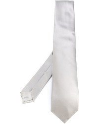 Мужской белый шелковый галстук от Kiton