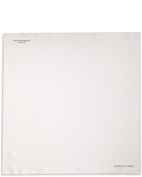 Белый шелковый нагрудный платок от Turnbull & Asser