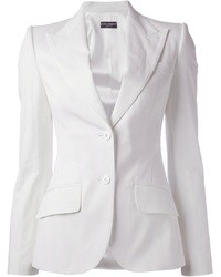 Белый шелковый пиджак