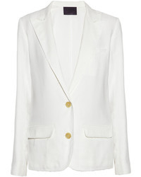 Женский белый шелковый пиджак от Lanvin
