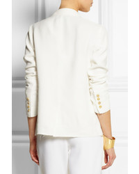 Женский белый шелковый пиджак от Lanvin
