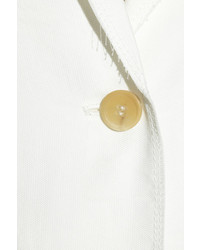 Женский белый шелковый пиджак от Lanvin