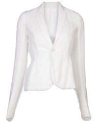 Женский белый шелковый пиджак от Rick Owens