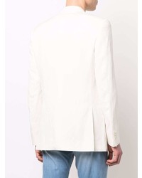 Мужской белый шелковый пиджак от Canali