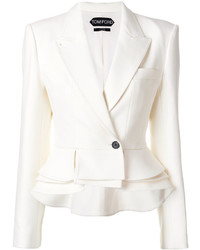 Женский белый шелковый пиджак от Tom Ford