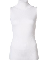 Женский белый шелковый свитер от Diane von Furstenberg
