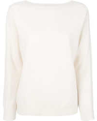 Женский белый шелковый свитер от Fabiana Filippi