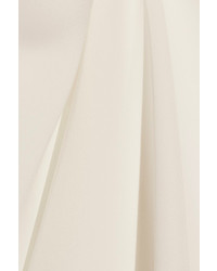 Белый шелковый топ без рукавов от Theory