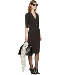 Женский белый шелковый шарф с принтом от Alexander McQueen