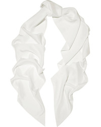 Женский белый шелковый шарф от Lanvin