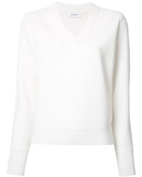 Женский белый шерстяной вязаный свитер от EN ROUTE