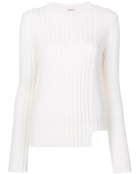 Женский белый шерстяной вязаный свитер от P.A.R.O.S.H.