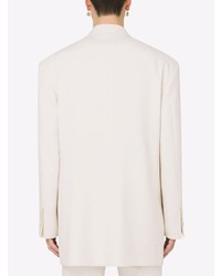 Мужской белый шерстяной пиджак от Dolce & Gabbana