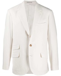 Мужской белый шерстяной пиджак от Brunello Cucinelli