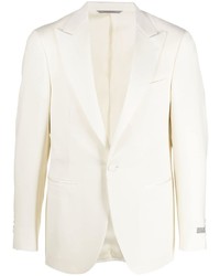Мужской белый шерстяной пиджак от Canali